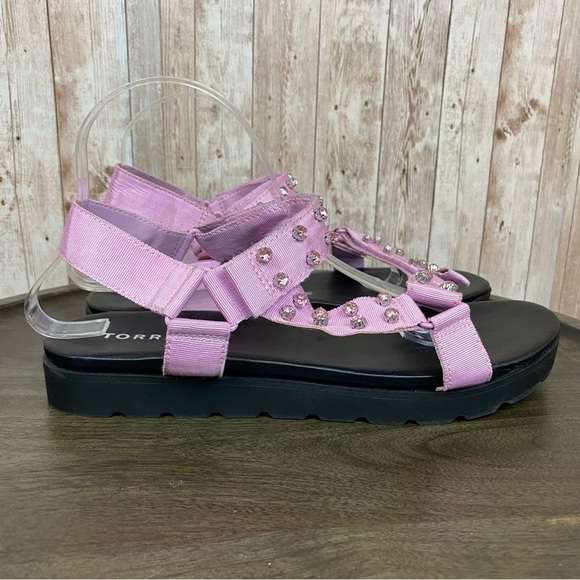 TORRID Velcro Strap Studded Sandal Size 9.5 WW Extra Wide Width - Picture 3 of 13